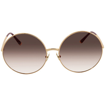 Dolce & Gabbana Brown Gradient Round Ladies Sunglasses  display picture 2