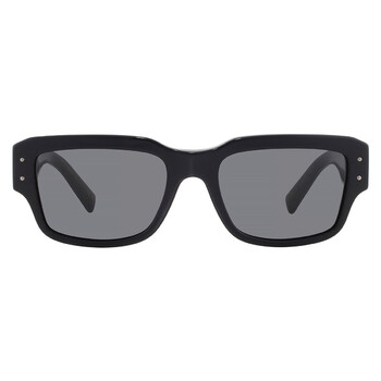 Dark Grey Rectangular Men's Sunglasses DG4483 501/87 54