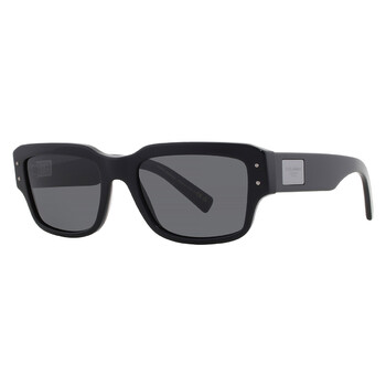 Dark Grey Rectangular Men's Sunglasses DG4483 501/87 54