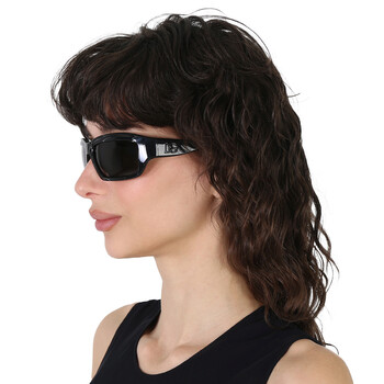 Dolce & Gabbana DG6093 Red Rectangular Grey Graduated Lenses Sunglasses