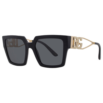 Dark Grey Square Ladies Sunglasses DG4446B 335587 53