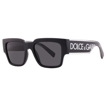 Dark Grey Square Men's Sunglasses DG6184 501/87 52