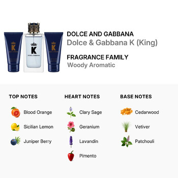 Dolce & Gabbana K (King) 3pcs EDT Gift Set Fragrances 8054754400595