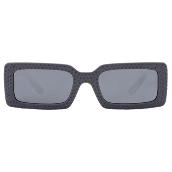 Grey Mirrored Black Rectangular Ladies Sunglasses DG4447B 30906G 53