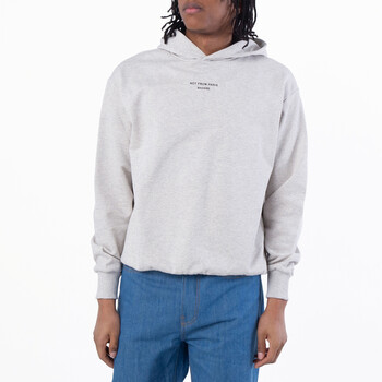 Slogan Drawstring Hoodie PERM-P04LGY