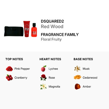 Ladies Red Wood Gift Set Fragrances 8011003860630