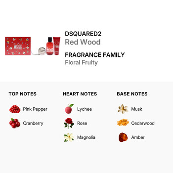 Ladies Red Wood Gift Set Fragrances 8011003870707