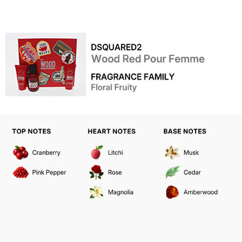 Ladies Wood Red Pour Femme Gift Set Fragrances 8011003862733