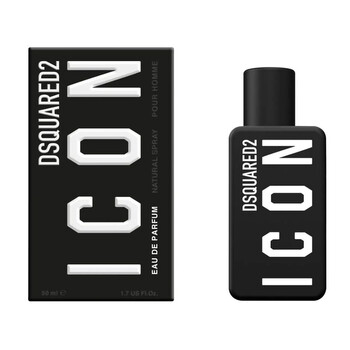 DSQUARED2 アイコン プールフェム オーデパルファム＆ポーチ Dsquared2 Men's Icon EDP Spray 3.4 oz Fragrances 8011003891177