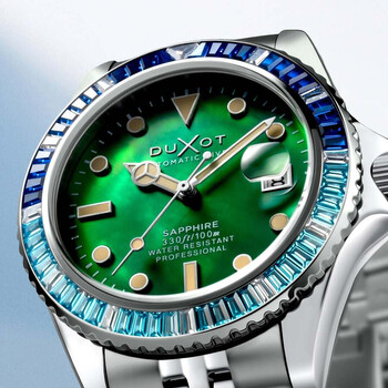 Atlantica Automatic Green Dial Men's Watch DX-2077-77