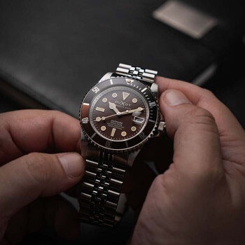 Atlantica Diver Automatic Brown Dial Men's Watch DX-2057-99