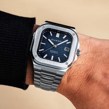 Quadrata Automatic Blue Dial Men's Watch DX-2073-11