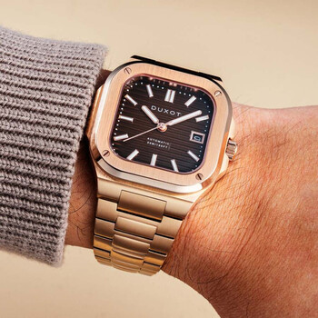 Quadrata Automatic Brown Dial Men's Watch DX-2073-55