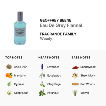 Eau De Grey Flannel by Geoffrey Beene EDT Spray In Pouch 4.0 oz (m)