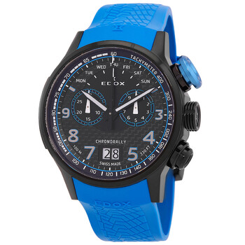 Edox Chronorally 1 Chronograph Quartz Grey Dial Men's Watch 10114