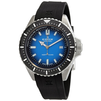 Edox Skydiver Neptunian Automatic Orange Dial Men's Watch