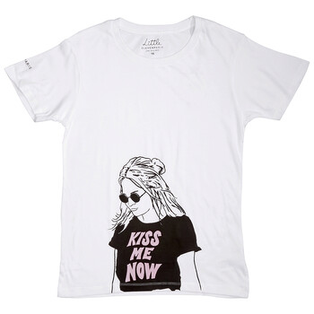 Little Eleven Paris "Kiss Me Now" Graphic T-shirt