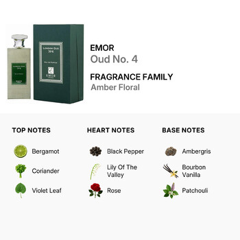 London Men's Oud No. 4 EDP 4.2 oz Fragrances 5060455080335