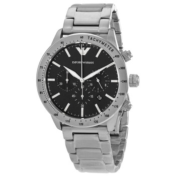 Emporio Armani Armani Renato Quartz Black Dial Stainless