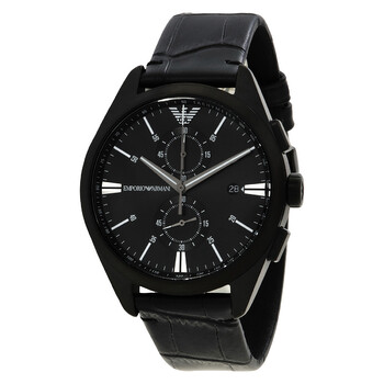 Emporio Armani Chronograph Quartz Black Dial Men