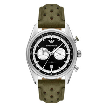 じゅんアルマーニオートマティックAR60053メンズマリオ Emporio Armani Mario Automatic Green Dial Men's Watch AR60053