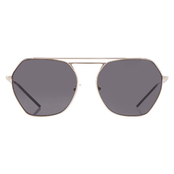 Valentino Garavani VLS-137-A-134 0mm Valentino Garavani V - GOLDSHIELD Grey Pilot Unisex  main image 2