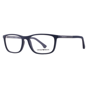 Demo Rectangular Men's Eyeglasses EA3069 6189 55