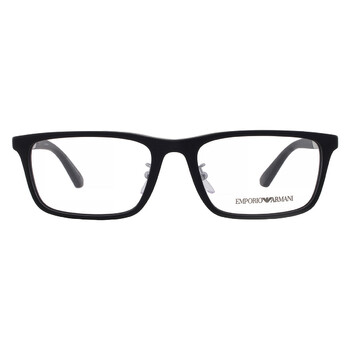 Demo Rectangular Men's Eyeglasses EA3251D 5001 55