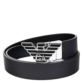 Emporio Armani Eagle Logo Buckle Leather Belt EM001823-AF14507