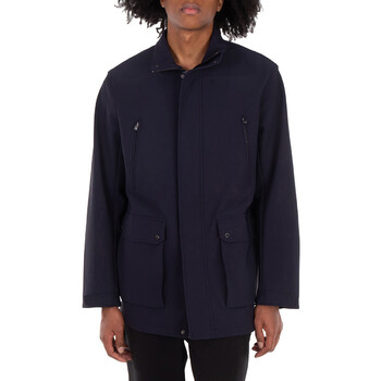 Emporio Armani Shearling Collar Nylon Twill Jacket, Brand