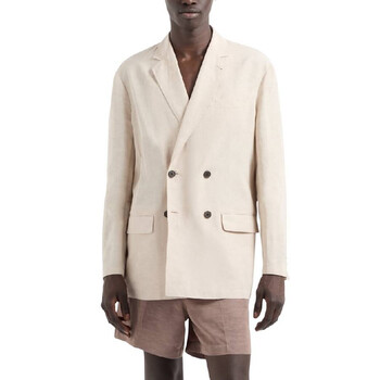 Long Sleeve Linen Blend Blazer