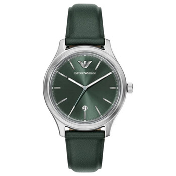 Emporio Armani Chronograph Quartz Diamond Green Dial Men's Watch