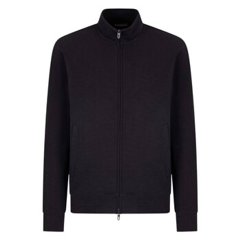 Emporio Armani Essentials Full-Zip Nylon Jacket with Stowaway Hood