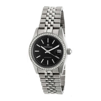 Constance Black Brushed-Finish Sunray Dial Automatic Ladies Watch EM1502