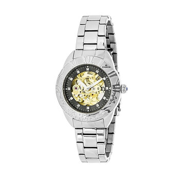 Godiva Black Mother of Pearl Dial Silver-tone Bracelet Automatic Ladies Watch EM1102