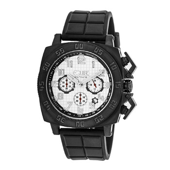 Tritium Push Chronograph White Dial Men's Watch ET303