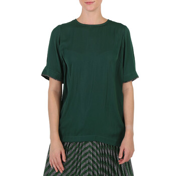 Essentiel Ladies Green Crewneck T-shirt Thankyou-BF15