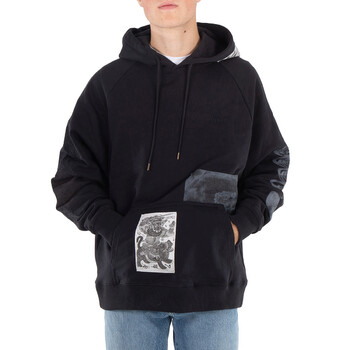 ★OAMC★ Slime Graphic Print Hoodie Black 23A28OAJ19COT00910 oamc-mens-black-graphicprint-