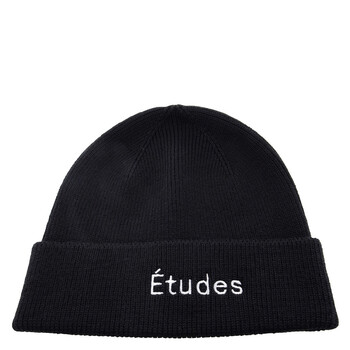 Black Wool-Blend Logo Beanie C00NE690L00499-BLACK