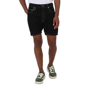 Kenzo Rinse Black Denim Himawari Bermuda Denim Shorts, Waist
