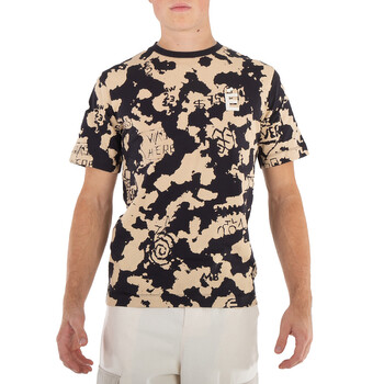 Alexander Mcqueen Men's Green Washed Dye T-Shirt, Size