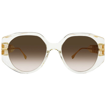 Fendi Gradient Smoke Butterfly Ladies Sunglasses FE40083U