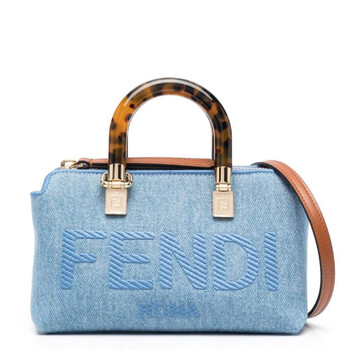 【関税&送料込】Fendi Fendi Embroidered Denim Mini By The Wa Fendi 'By The Way Mini' denim shoulder bag | Fendi