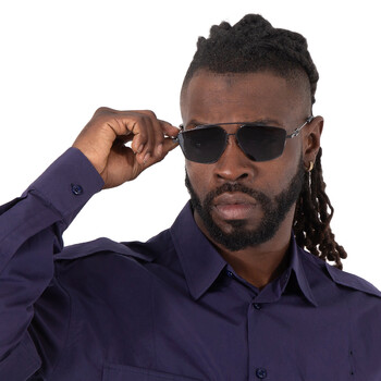 Dark Grey Navigator Men's Sunglasses FE40079U 12A 58