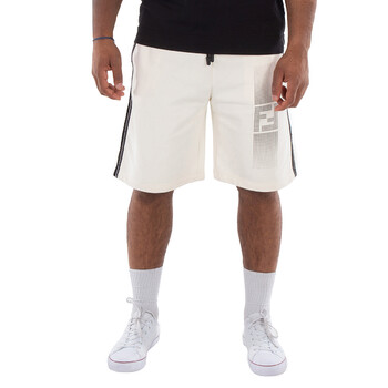Maison Kitsune Bold Fox Head Patch Drawstring Shorts, Size X