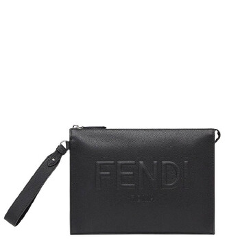 Kenzo Stamp Zipped Large Clutch Bag In Black FE68PM832L42.99