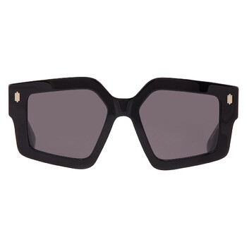 Fendi Blue Oval Ladies Sunglasses FE40125I 01V 52