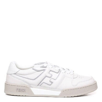 Fendi Leather Low-Top Match Sneakers, Brand Size 7 ( US Size