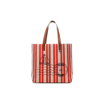 Medium Striped Shopping Bag 7VA657AUGU F1SCQ