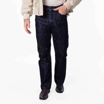 Fendi Men's Straight-Cut Long Jeans, Waist Size 31